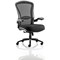 Houston Heavy Duty Mesh Back Task Operator Chair, Height Adjustable Arms,, Black