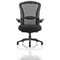 Houston Heavy Duty Task Operator Chair, Mesh Back, Fabric Seat, Black, Assembled