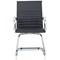 Nola Leather Cantilever Chair, Black