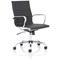 Nola Medium Back Executive Chair, Fixed Height Arms, Black