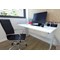 Nola Medium Back Executive Chair, Fixed Height Arms, Black