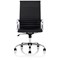 Nola High Back Executive Chair, Fixed Height Arms, Black