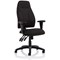 Posture High Back Chair, Height Adjustable Arms, Black