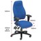 Posture High Back Chair, Height Adjustable Arms, Blue