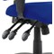 Posture High Back Chair, Height Adjustable Arms, Blue