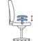 Posture High Back Chair, Height Adjustable Arms, Blue