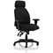 Energize Aviator Armchair, Height Adjustable Arms, Black
