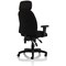 Energize Aviator Armchair, Height Adjustable Arms, Black