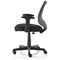 Gleam SoHo Mesh Back Chair, Fixed Height Arms, Black