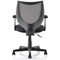 Gleam SoHo Mesh Back Chair, Fixed Height Arms, Black