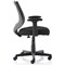 Gleam SoHo Mesh Back Chair, Fixed Height Arms, Black