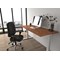 Barcelona Bonded Leather Operator Chair, Height Adjustable Arms, Black