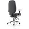 Barcelona Bonded Leather Operator Chair, Height Adjustable Arms, Black