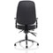 Barcelona Bonded Leather Operator Chair, Height Adjustable Arms, Black