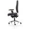 Barcelona Bonded Leather Operator Chair, Height Adjustable Arms, Black