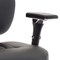 Barcelona Bonded Leather Operator Chair, Height Adjustable Arms, Black