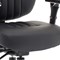 Barcelona Bonded Leather Operator Chair, Height Adjustable Arms, Black