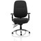 Barcelona Operator Chair, Height Adjustable Arms, Black