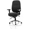 Barcelona Operator Chair, Height Adjustable Arms, Black