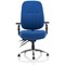 Barcelona Operator Chair, Height Adjustable Arms, Blue
