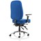 Barcelona Operator Chair, Height Adjustable Arms, Blue