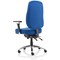 Barcelona Operator Chair, Height Adjustable Arms, Blue