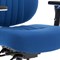 Barcelona Operator Chair, Height Adjustable Arms, Blue