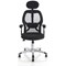 Sanderson II Mesh Back Operator Chair, Headrest, Height Adjustable Arms, Black