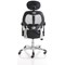 Sanderson II Mesh Back Operator Chair, Headrest, Height Adjustable Arms, Black
