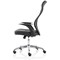 Baye Mesh and PU Operator Chair, Fixed Height Arms, Black