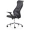 Baye Mesh and PU Operator Chair, Fixed Height Arms, Black