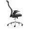 Baye Mesh and PU Operator Chair, Fixed Height Arms, Black