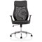 Baye Mesh and PU Operator Chair, Fixed Height Arms, Black