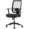Ergo Twist Mesh Back Operator Chair, Height Adjustable Arms, Black