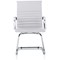 Nola Soft Bonded Leather Cantilever Chair, White Nola Soft Bonded Leather Cantilever Chair, White