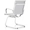 Nola Soft Bonded Leather Cantilever Chair, White