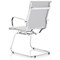 Nola Soft Bonded Leather Cantilever Chair, White Nola Soft Bonded Leather Cantilever Chair, White