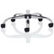 Nola High Back Executive Chair, Fixed Height Arms, White