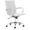 Nola Medium Back Executive Chair, Fixed Height Arms, White