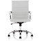 Nola Medium Back Executive Chair, Fixed Height Arms, White