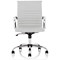 Nola Medium Back White Soft Bonded Leather Executive Chair