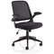 Crew Task Mesh Back Operator Chair, Folding Arms, Black