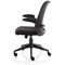 Crew Task Mesh Back Operator Chair, Folding Arms, Black