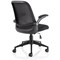 Crew Task Mesh Back Operator Chair, Folding Arms, Black