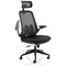Sigma Executive Mesh Back Chair, Headrest, Folding Arms, Black