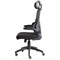 Iris Task Mesh Back Operator Chair, Headrest, Folding Arms, Black