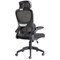 Iris Task Mesh Back Operator Chair, Headrest, Folding Arms, Black