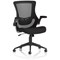 Orbit Mesh Back Operator Chair, Folding Arms, Black