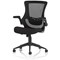 Orbit Mesh Back Operator Chair, Folding Arms, Black