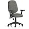Eclipse Plus II Lever Task Operator Chair With Pump Lumbar, Folding Arms, Charcoal Eclipse Plus II Lever Task Operator Chair With Pump Lumbar, Folding Arms, Charcoal
